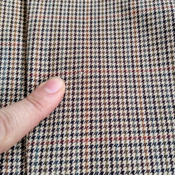 CALVIN KLEIN SPORT vintage High Waisted Cuffed Brown Houndstooth Tapered Pants 8 - Picture 10 of 12